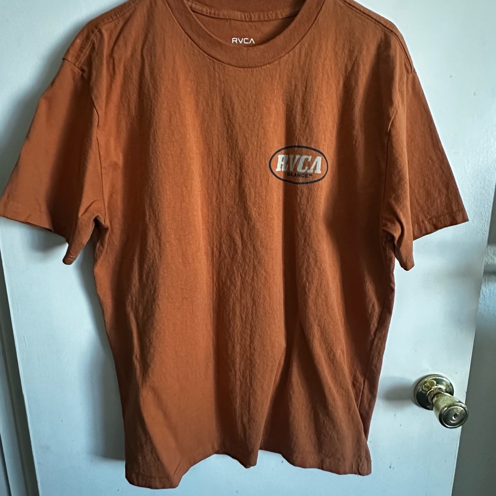 RVCA Men's Orange T-Shirt
